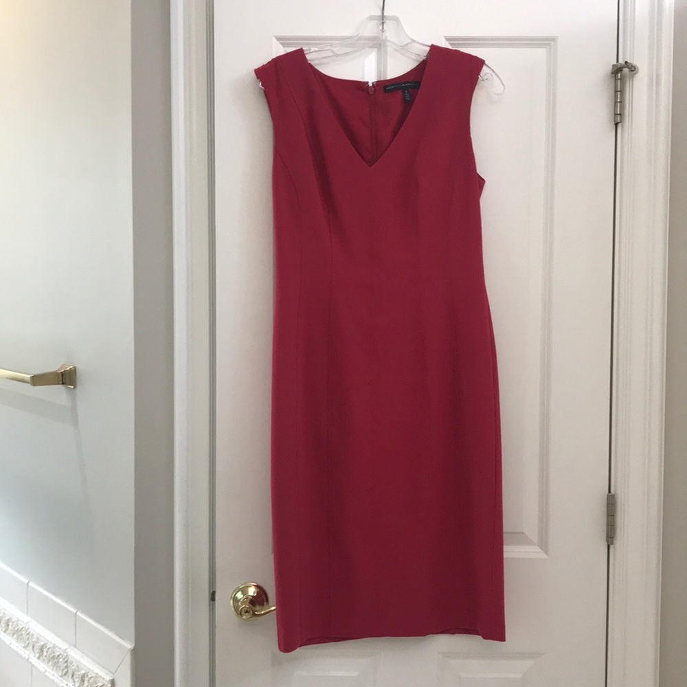 White House Black Market Dark Red Dress Size 8